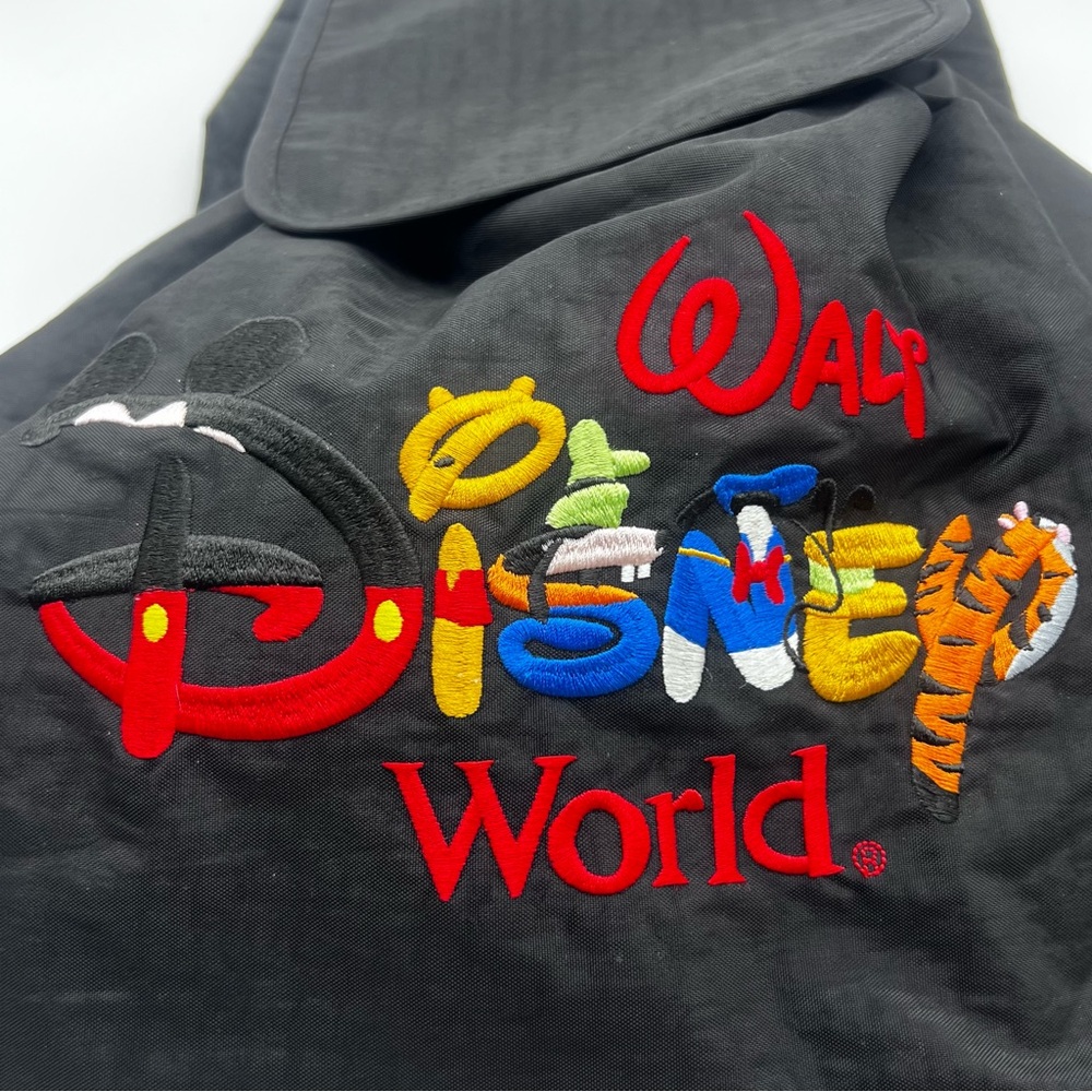 Disney World 90’s Black Drawstring Backpack - image 2